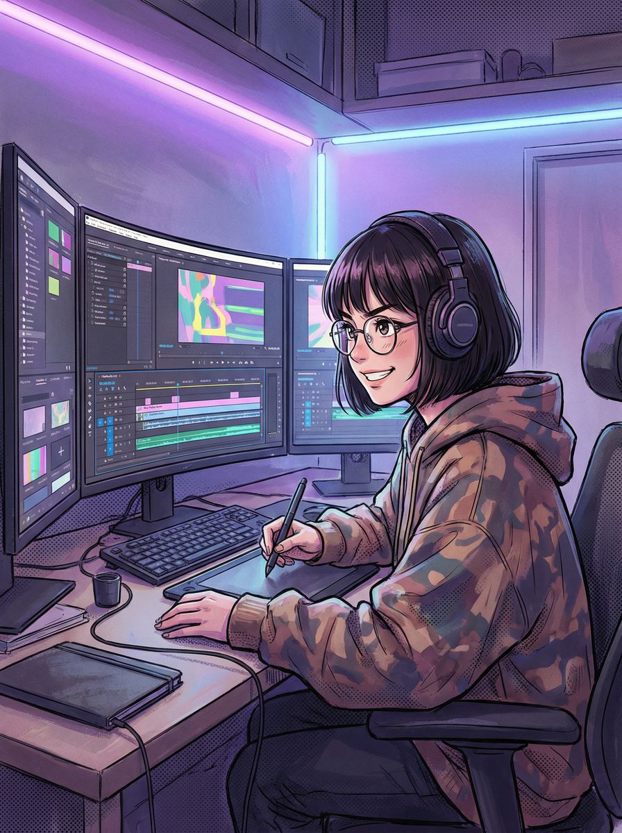 人兽视频剪辑师王芳